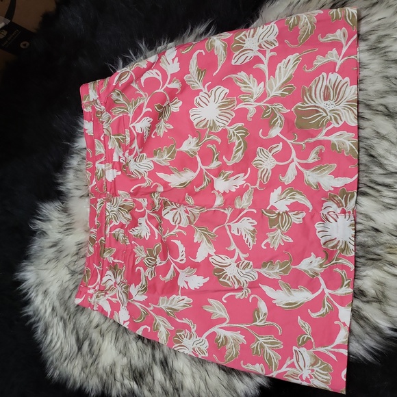 WOMENS BEAUTIFUL PINK AND FLOWER SKORT BY CHARTER CLUB SIZE 10. LIKE NEW - Picture 6 of 6